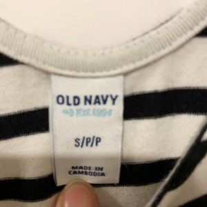 Black & White Striped Old Navy Dress - S